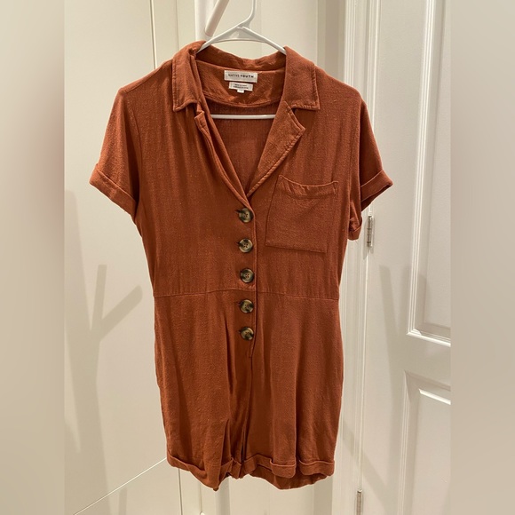Native Youth Knowles Romper in Terracotta - Picture 3 of 7